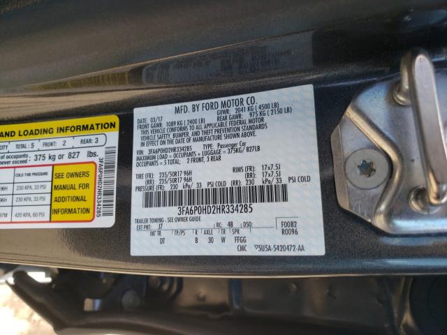 2017 FORD FUSION SE 3FA6P0HD2HR334285