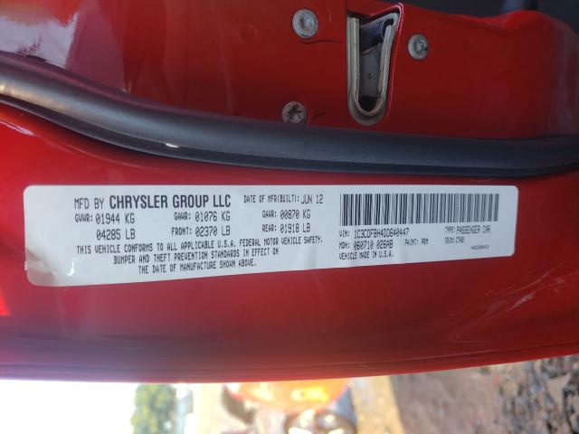 2013 DODGE DART SXT 1C3CDFBH4DD640447