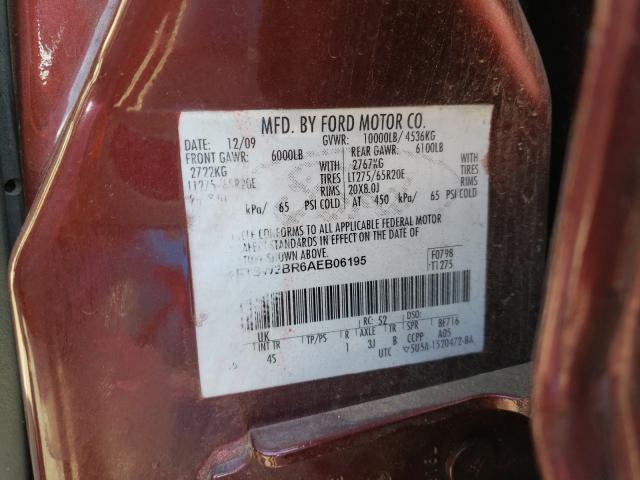 2010 FORD F250 SUPER 1FTSW2BR6AEB06195
