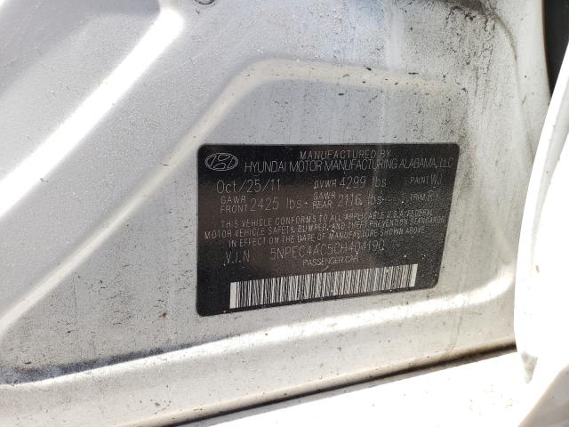 2012 HYUNDAI SONATA SE 5NPEC4AC5CH404190