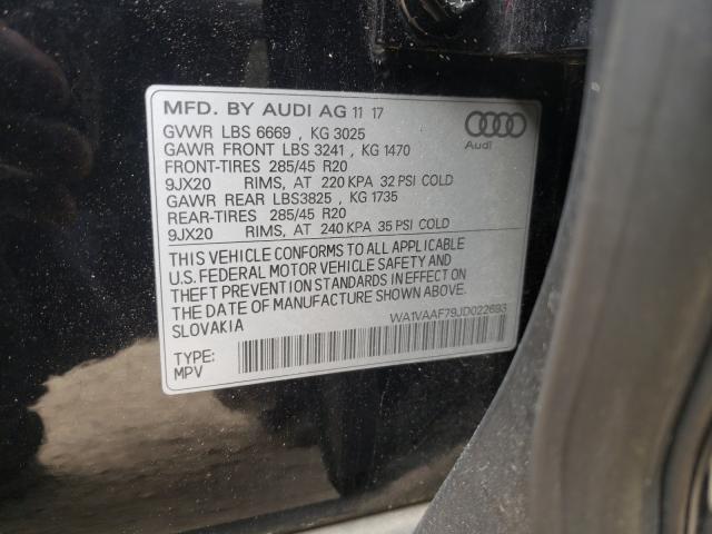 VIN WA1VAAF79JD022693 2018 Audi Q7, Prestige no.10