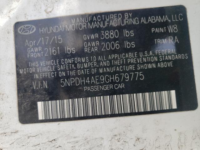 2016 HYUNDAI ELANTRA SE 5NPDH4AE9GH679775