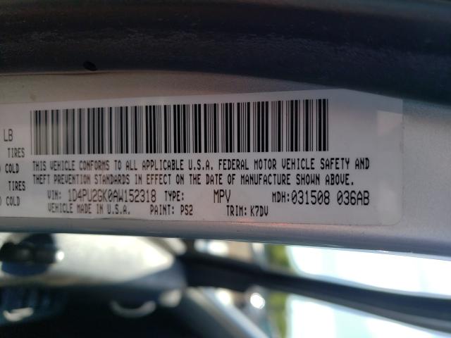 2010 DODGE NITRO SE 1D4PU2GK0AW152318
