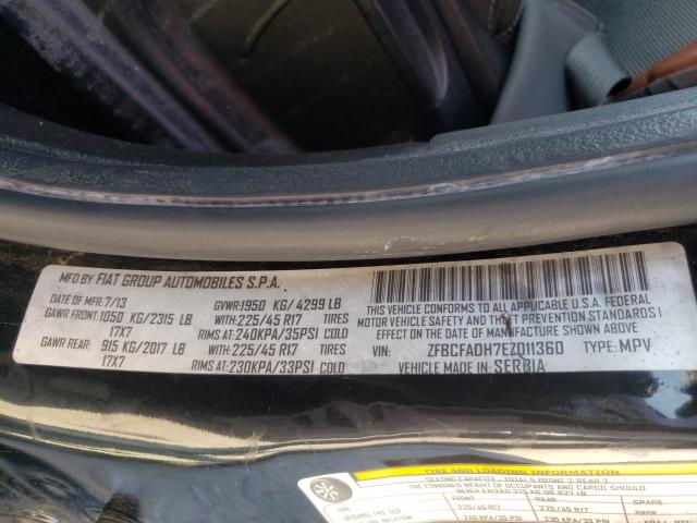 2014 FIAT 500L TREKK ZFBCFADH7EZ011360