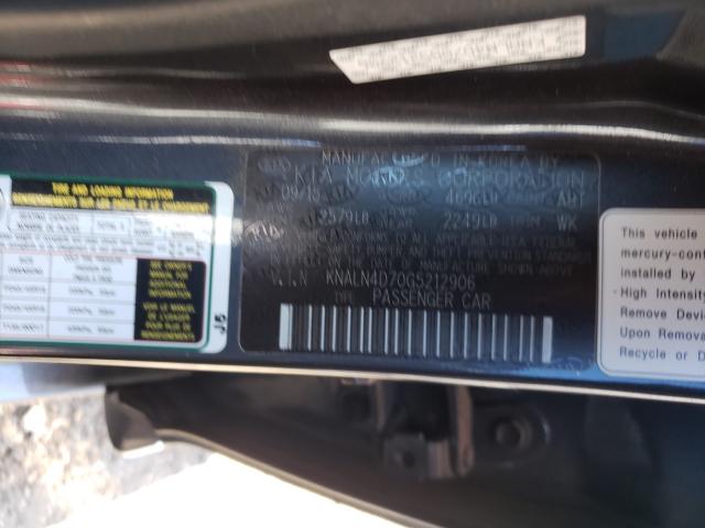 2016 KIA CADENZA LU KNALN4D70G5212906
