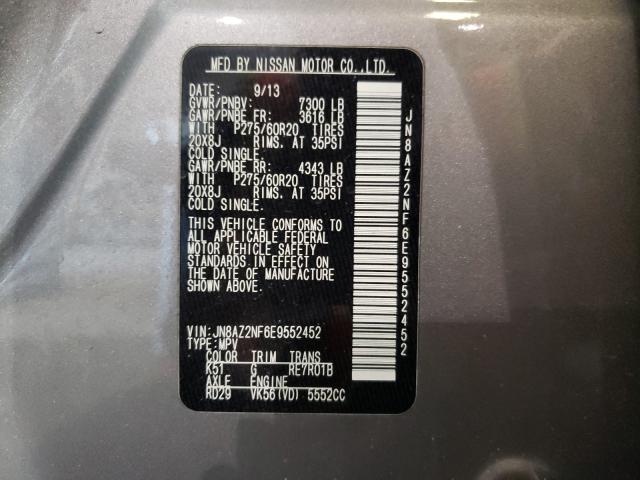 2014 INFINITI QX80 JN8AZ2NF6E9552452