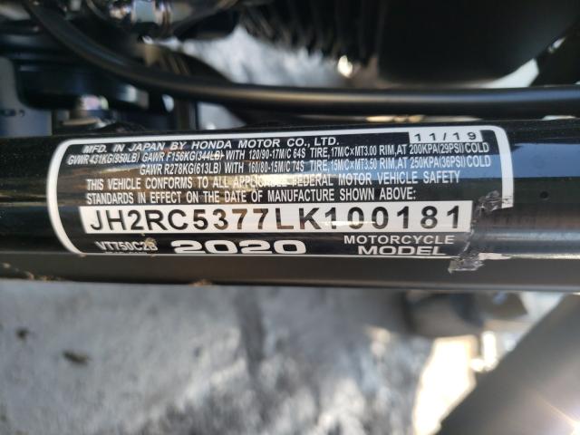 2020 HONDA VT750 C2B JH2RC5377LK100181