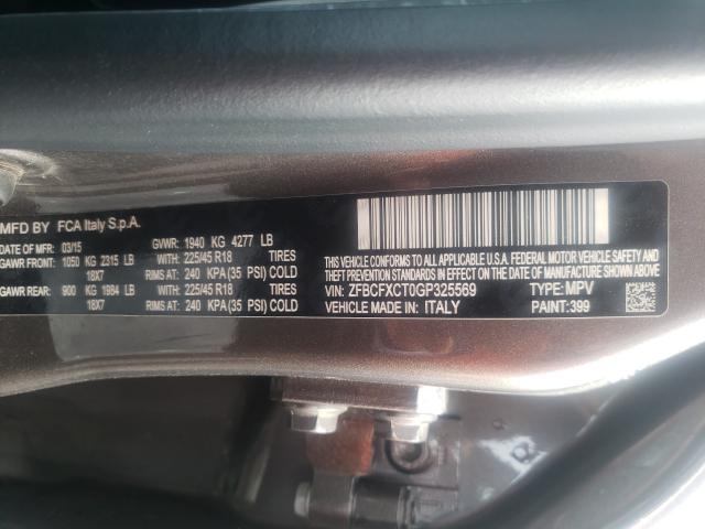 2016 FIAT 500X TREKK ZFBCFXCT0GP325569