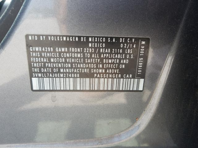 2014 VOLKSWAGEN JETTA TDI 3VWLL7AJ0EM274868