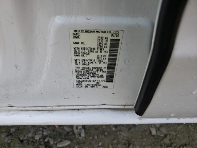 2010 NISSAN FRONTIER C 1N6AD0ER5AC427283