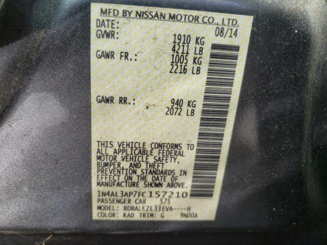 2015 NISSAN ALTIMA 2.5 1N4AL3AP7FC157210
