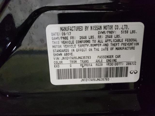 2018 INFINITI Q50 LUXE JN1EV7AR6JM435793