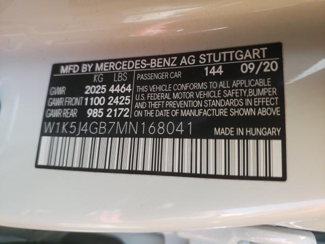 2021 MERCEDES-BENZ CLA 250 W1K5J4GB7MN168041