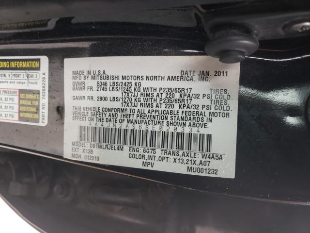 2011 MITSUBISHI ENDEAVOR L 4A4JN2AS6BE020334