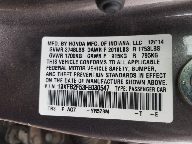 2015 HONDA CIVIC LX 19XFB2F53FE030547