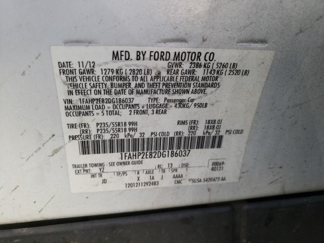 2013 FORD TAURUS 1FAHP2E82DG186037