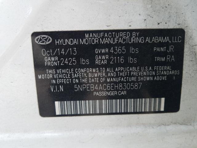 2014 HYUNDAI SONATA GLS 5NPEB4AC6EH830587