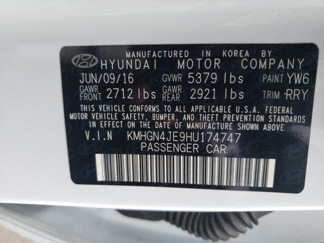 2017 GENESIS G80 BASE KMHGN4JE9HU174747