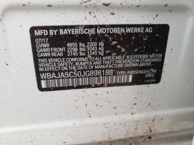 2018 BMW 530 I WBAJA5C50JG898188