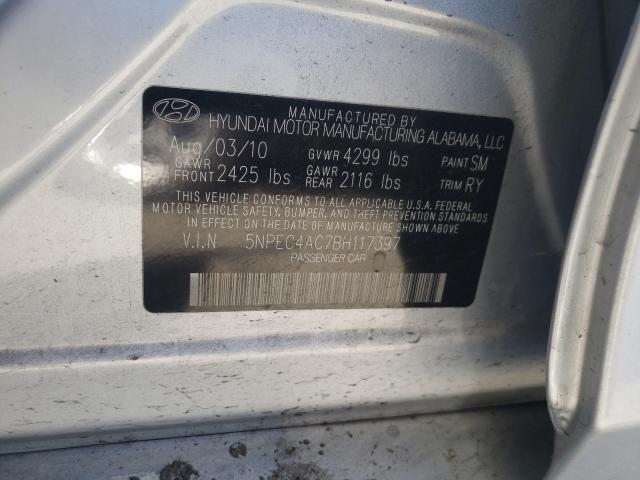 2011 HYUNDAI SONATA SE 5NPEC4AC7BH117397