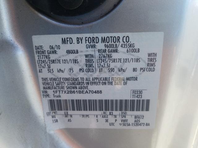 2011 FORD F250SUPDTY 1FT7X2B61BEA70488