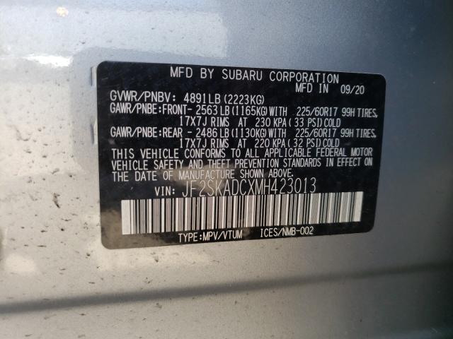 2021 SUBARU FORESTER JF2SKADCXMH423013