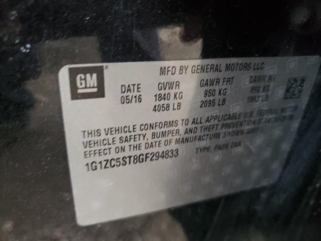 2016 CHEVROLET MALIBU LS 1G1ZC5ST8GF294833
