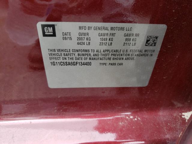 2016 CHEVROLET MALIBU LIM 1G11C5SA6GF134400