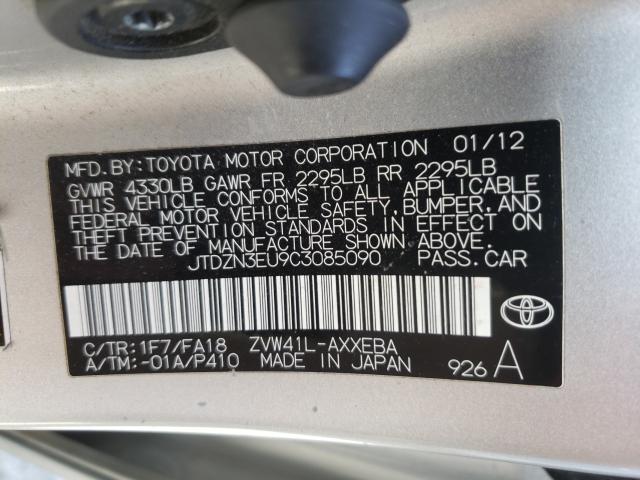 2012 TOYOTA PRIUS V JTDZN3EU9C3085090
