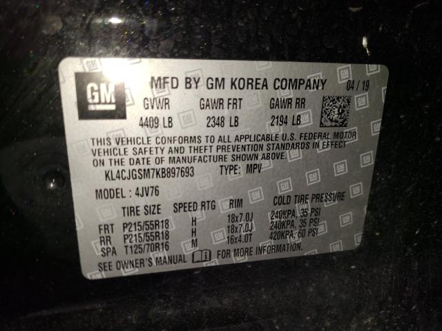 2019 BUICK ENCORE ESS KL4CJGSM7KB897693