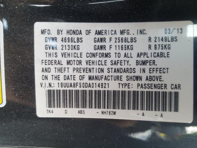 2013 ACURA TL TECH 19UUA8F50DA014921