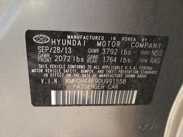2013 HYUNDAI ELANTRA GL KMHDH4AE9DU991558