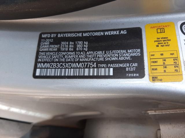2013 MINI COOPER COU WMWZB3C5XDWM07754