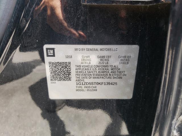2019 CHEVROLET MALIBU LT 1G1ZD5ST0KF139425