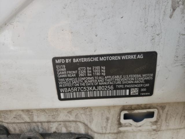 2019 BMW 330XI WBA5R7C53KAJ80256