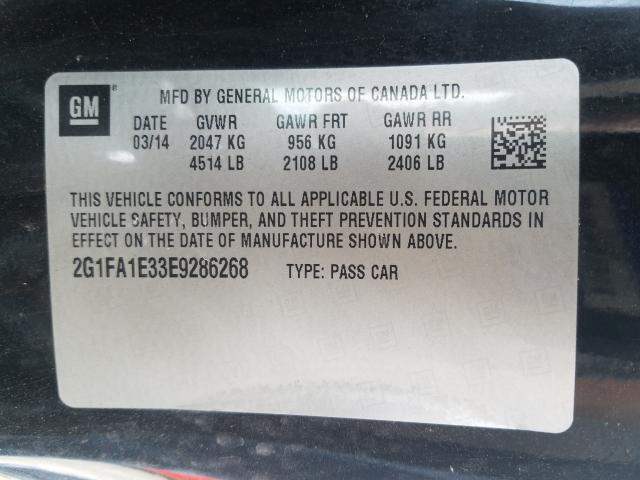 2014 CHEVROLET CAMARO LS 2G1FA1E33E9286268