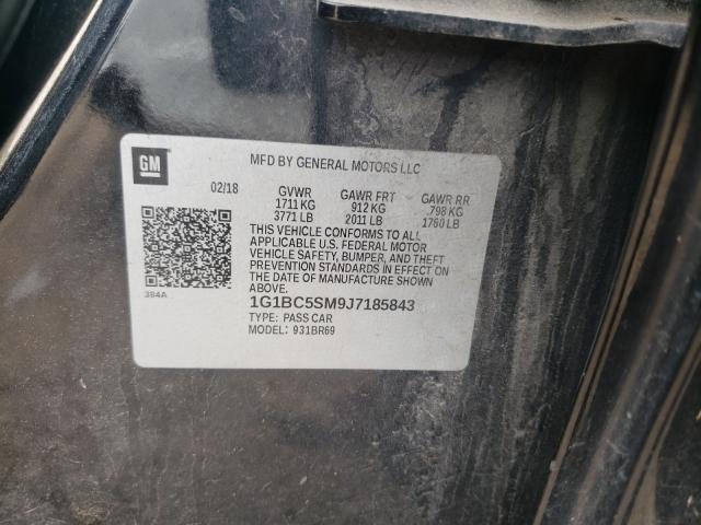 2018 CHEVROLET CRUZE LS 1G1BC5SM9J7185843
