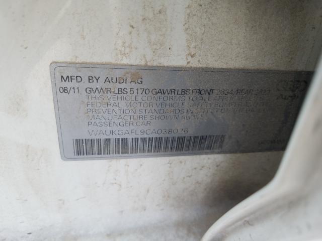 2012 AUDI S4 PRESTIG WAUKGAFL9CA038026