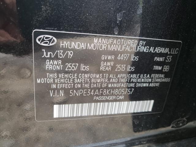 2019 HYUNDAI SONATA LIM 5NPE34AF8KH805757