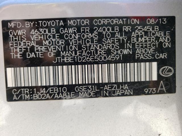2014 LEXUS IS 350 JTHBE1D26E5004591