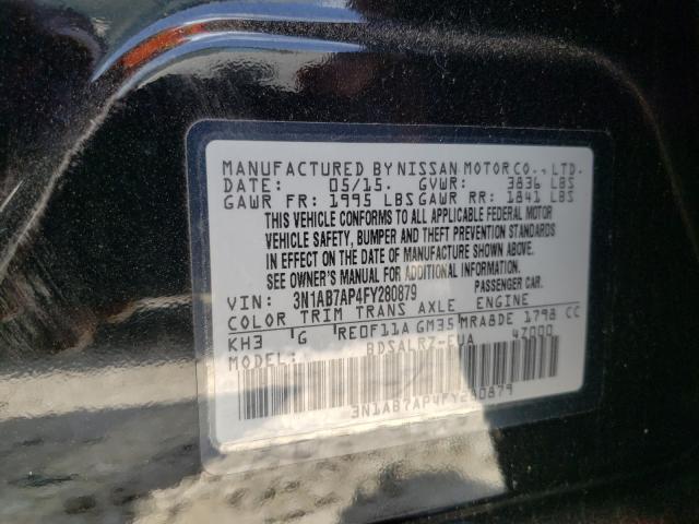 2015 NISSAN SENTRA S 3N1AB7AP4FY280879