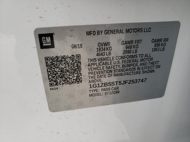 2018 CHEVROLET MALIBU LS 1G1ZB5ST5JF253747