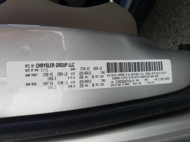 2012 DODGE GRAND CARA 2C4RDGBG8CR183110