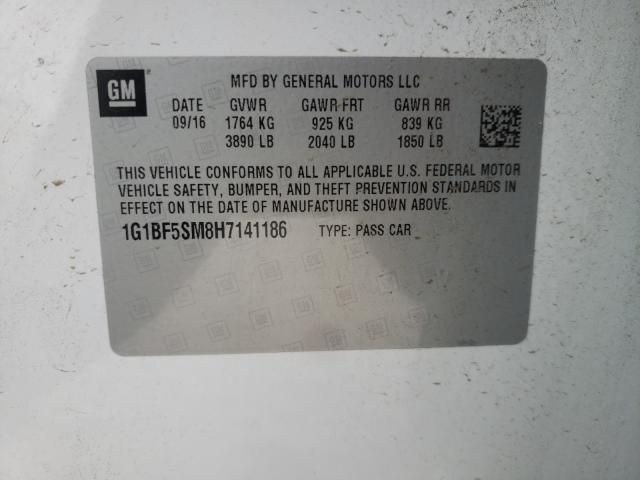 2017 CHEVROLET CRUZE PREM 1G1BF5SM8H7141186