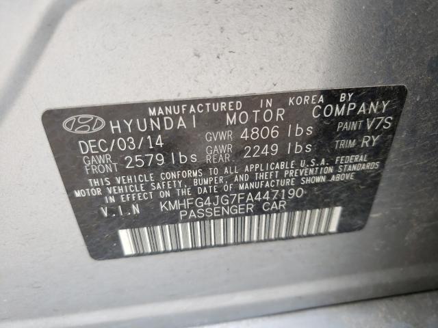 2015 HYUNDAI AZERA KMHFG4JG7FA447190