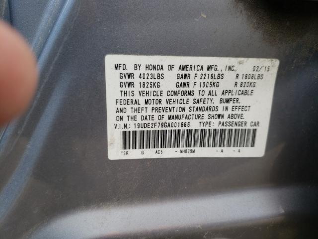 2016 ACURA ILX PREMIU 19UDE2F79GA001866