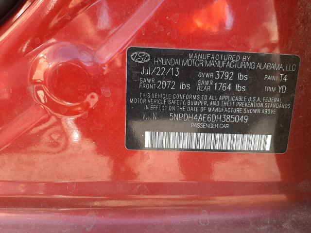 2013 HYUNDAI ELANTRA GL 5NPDH4AE6DH385049