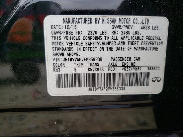2015 INFINITI Q50 BASE JN1BV7AP2FM356338