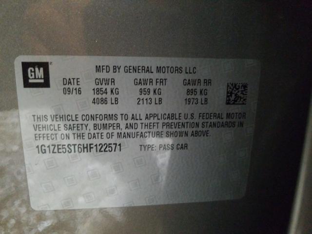 2017 CHEVROLET MALIBU LT 1G1ZE5ST6HF122571