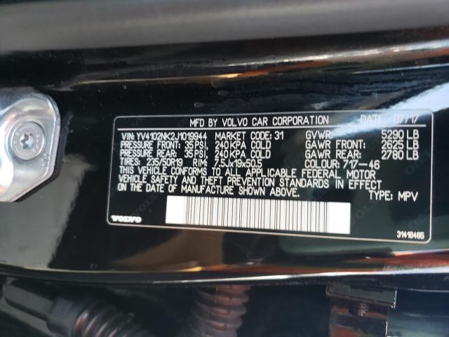 2018 VOLVO V90 CROSS YV4102NK2J1019944